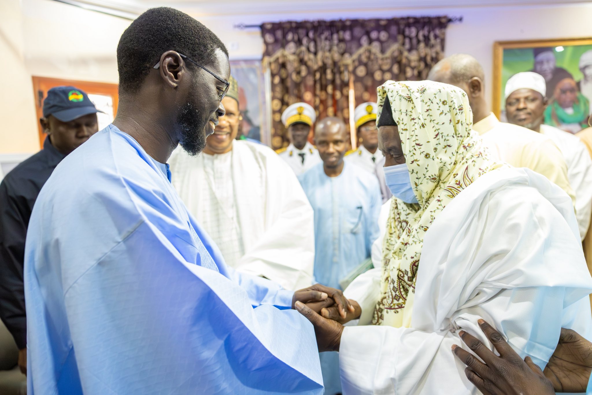 Louga : Bassirou Diomaye Faye en visite auprès des familles religieuses
