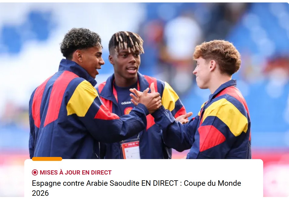 Coupe du monde 2026 : l’Espagne joue gros face à l’Arabie saoudite pour relancer sa campagne