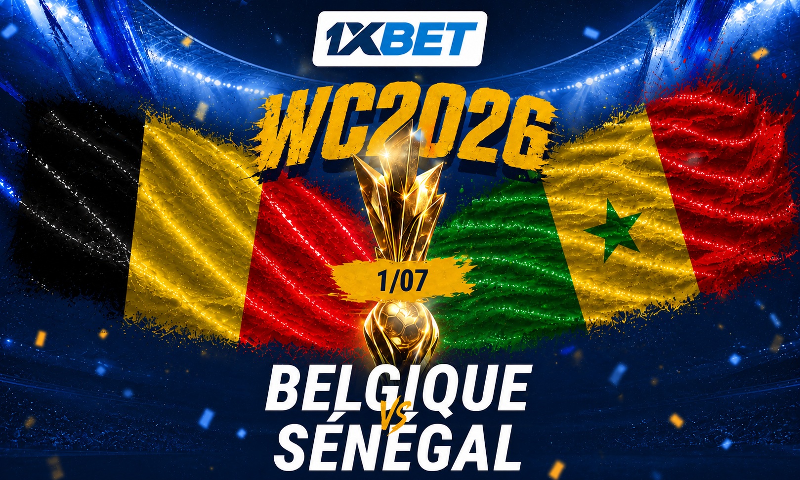 Belgique vs Sénégal : Encourage notre équipe nationale au match des 16es de finale avec 1xBet