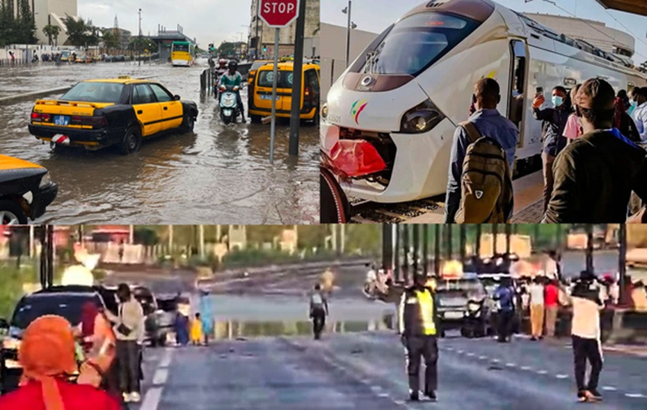 Inondations : plusieurs axes et réseaux de transport perturbés à Dakar