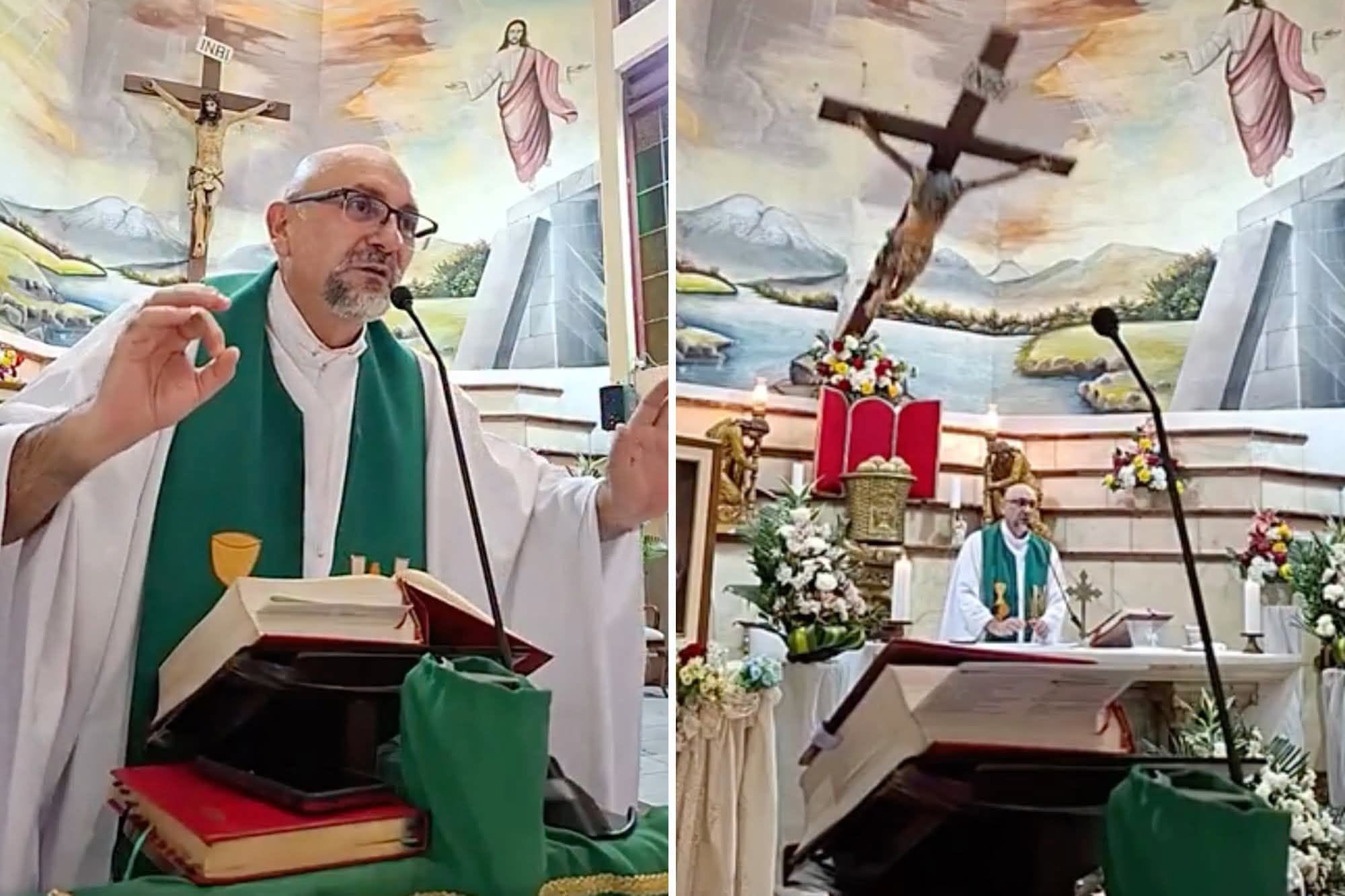 Il parlait de la mort : un crucifix tombe sur un prêtre et le tue en pleine messe