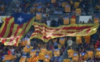 Des drapeaux indépendantistes déployés à Barcelone