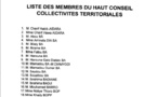 Voici la liste des 150 membres du Haut Conseil des Collectivités Territoriales (HCCT)