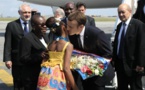 L'arrivée de Macron en Cote Ivoire: les médias Français refusent de montrer ces images (Photos)