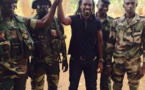 Aliou Cissé dans une base militaire en Casamance