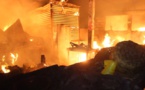 URGENT: Incendie au marché Zinc de Kaolack