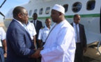 Le président Adama Barrow à Dakar ce dimanche