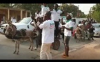 Vidéo: Les militants de Sonko se rendent au meeting de Ziguinchor à bord des charrettes...