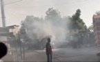 Dernière minute : Le véhicule de Macky Sall a pris feu à l'entrée du village de Nguéniène 