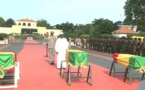 Trois Soldats morts en RCA élevés au rang de Chevalier de l’ordre national du Lion