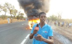 Vélingara: Retour en image sur le véhicule qui a pris feu 