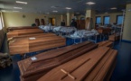 Coronavirus en Italie: Une salle remplie de cercueils
