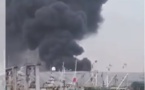 Vidéo: Incendie au mole 10 du Port de Dakar