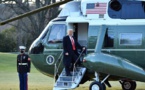 "Je reviendrai d'une manière ou d'une autre", dit Trump en quittant la Maison Blanche