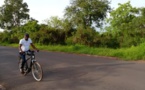 Campagne de séduction : Le Ministre Abdoulaye Diop en vélo à Sédhiou