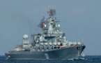 Guerre en Ukraine: la Russie diffuse une vidéo montrant des rescapés présumés du croiseur Moskva