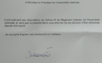 Député non-inscrit : Aminata Touré écrit au président de l’Assemblée nationale. (DOCUMENT)