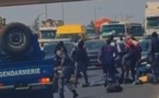 AUTOROUTE:  Un véhicule de la gendarmerie s'est renversé...plusieurs blessés