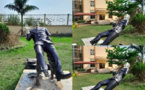 Yaoundé: La statue de Samuel Eto’o encore vandalisée