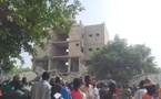 Touba : encore un immeuble qui s’effondre !  Les secours sont sur place.