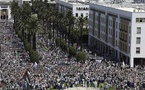 Maroc : manifestation massive à Rabat en soutien au peuple palestinien