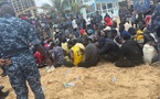Émigration clandestine : 17 Maliens, 33 Sénégalais et 62 Gambiens interceptés au large de Ouakam