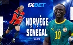 Norvège vs Sénégal : encouragez notre équipe nationale lors du deuxième match du plus grand tournoi de football avec 1xBet