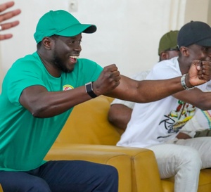 Diomaye salue la victoire des Lions depuis sa tournée à Ziguinchor : « Tout le Sénégal est derrière vous »