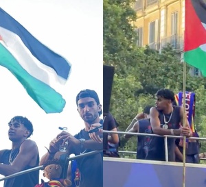 Barcelone : Lamine Yamal brandit un drapeau palestinien lors des célébrations du titre