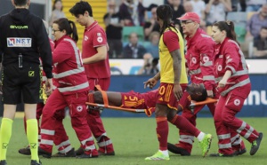 Le match Udinese-Roma arrêté après le malaise du défenseur ivoirien, Evan Ndicka