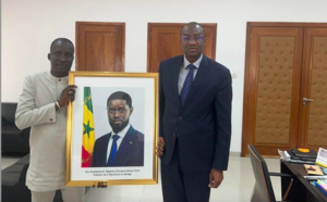Voici le portrait officiel du Président de la république Bassirou Diomaye Diakhar Faye