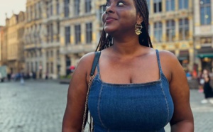 Khalima Gadji : Beauté Décontractée dans les Rues de Bruxelles