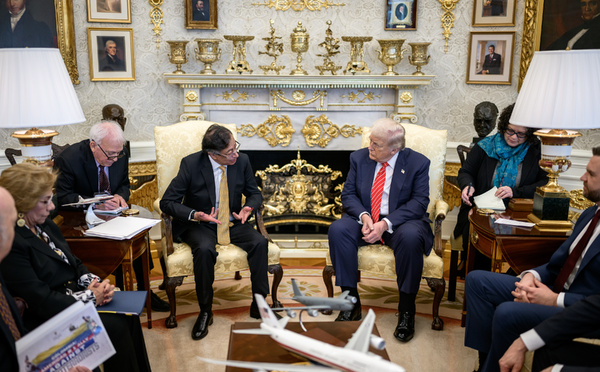 États-Unis: Donald Trump reçoit discrètement le président colombien Gustavo Petro