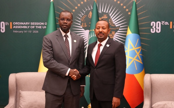 Sommet de l’UA : tête-à-tête entre Ousmane Sonko et Abiy Ahmed à Addis-Abeba