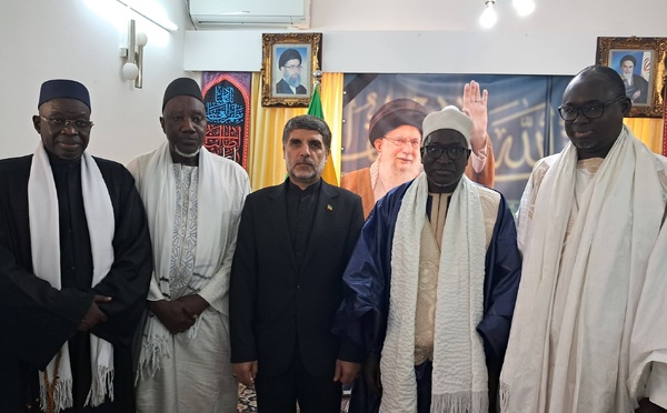  Soutien à l’Iran : la délégation du Khalife général des Mourides reçue à l’ambassade à Dakar