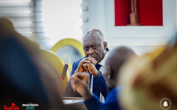 Conakry : Makhtar Diop reçu par Mamadi Doumbouya