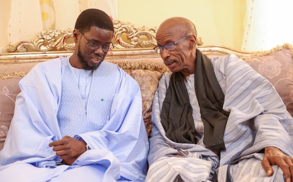 Louga : Bassirou Diomaye Faye en visite auprès des familles religieuses