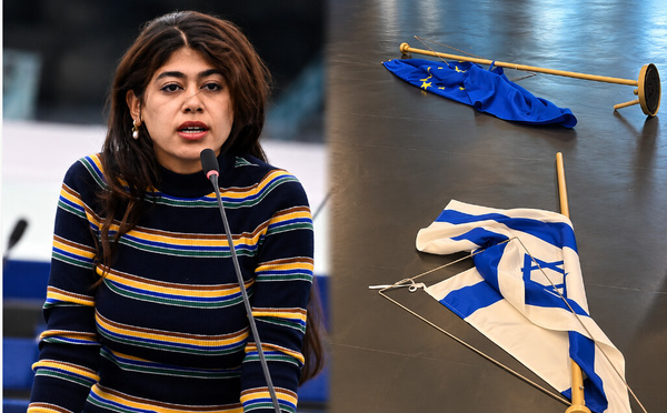 Parlement européen : Rima Hassan accusée d’avoir renversé les drapeaux israélien et européen